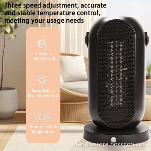 Wholesale 600W/1200W Low Noise Smart Mini Fan Heater for Home and Office